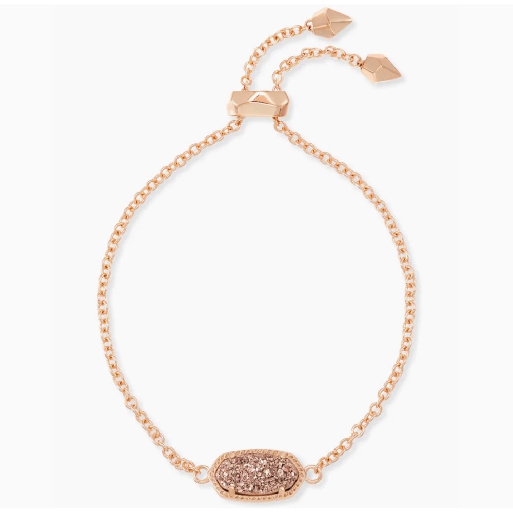 Kendra Scott Elaina Bracelet in Rose Gold Druzy